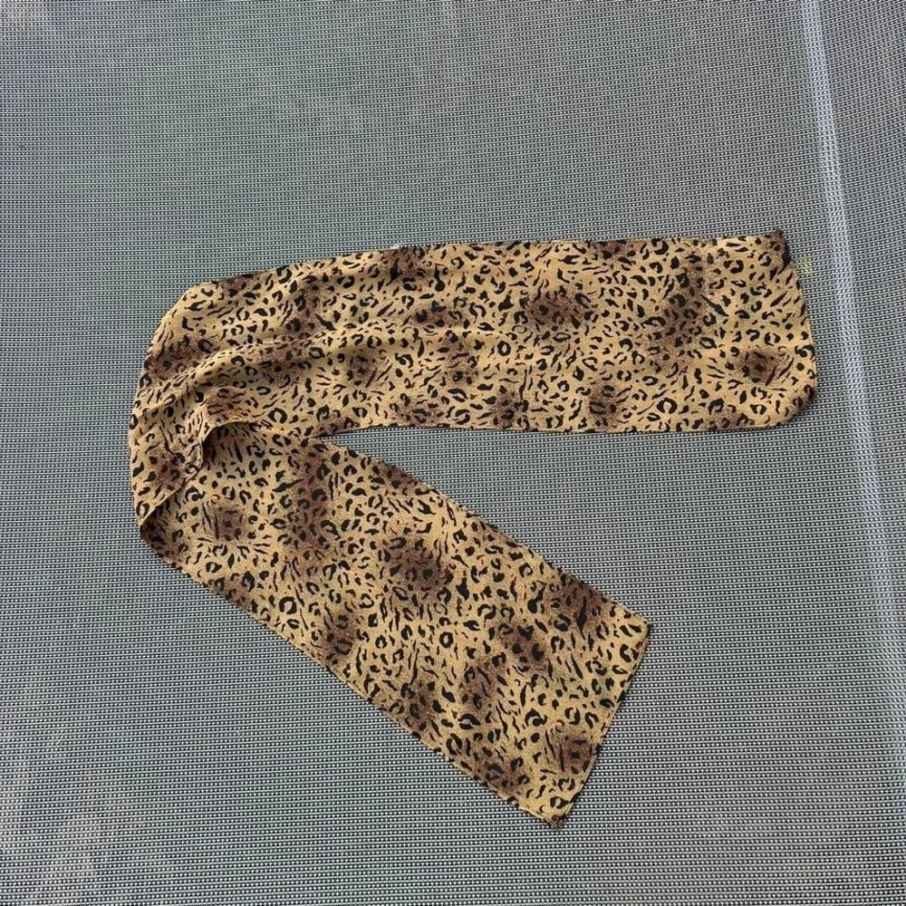 Y2k leopard‎ print, scarf, whimsy eclectic